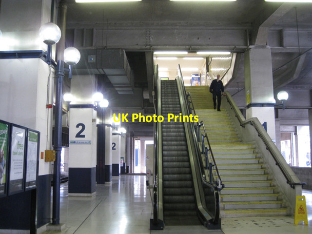 Photo 6"x4" Snow Hill station, escalators and stairs Lee Bank c2010