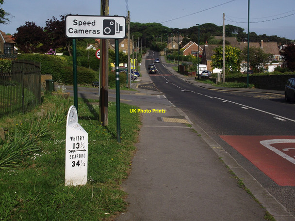 Photo 6"x4" Old Milepost Easington\/NZ7417 c2010