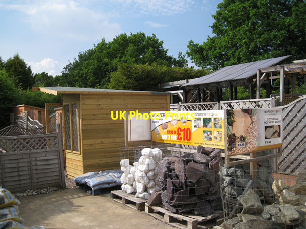Photo 6"x4" Garden structures, garden stone Bramhall c2010