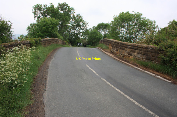Photo 6"x4" Road Bridge over disused railway line Enterpen c2010