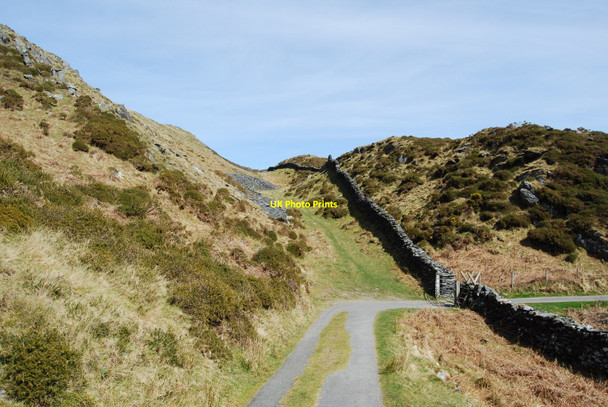 Photo 6"x4" Boundary stone dyke Barmouth\/Abermaw c2010