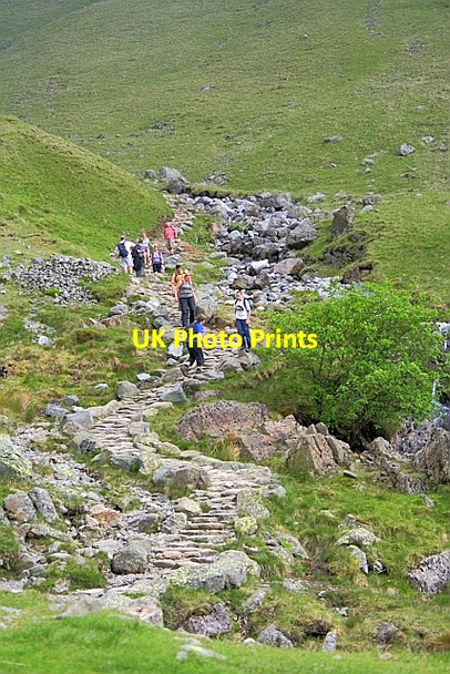 Photo 6"x4" Path to Scafell Pike Wasdale Head\/NY1808 c2010