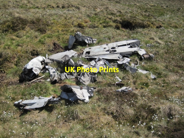 Photo 6"x4" Wreckage of De Havilland, Venom Farlam Currick c2010