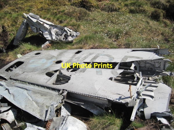 Photo 6"x4" Wreckage of De Havilland, Venom Farlam Currick c2010 P1