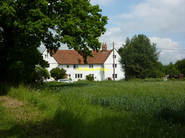 Photo 6"x4" Field corner and house beyond Broad Street\/TL9643 c2010