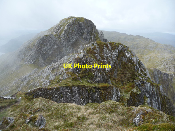 Photo 6"x4" Five Sisters ridge below Beinn Bhuidhe Carn-gorm c2010