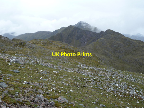 Photo 6"x4" The broad slopes of Sgurr na Moraich Carn-gorm c2010