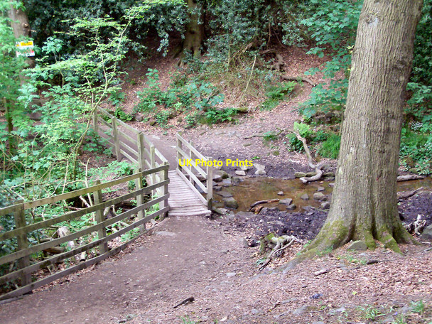 Photo 6"x4" Wooden Bridge, Rivington Country Park Adlington\/SD6013 c2010