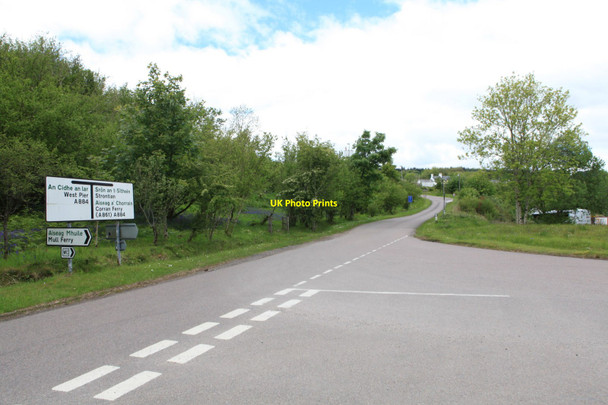 Photo 6"x4" A884 road junction at Lochaline Lochaline \/ Loch \u00c0lainn c2010