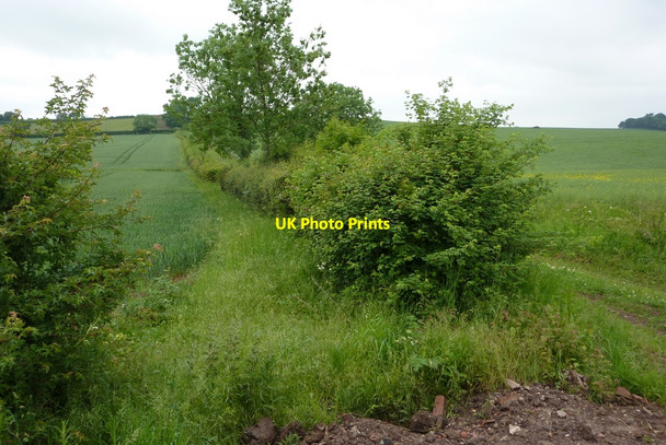 Photo 6"x4" Track corner Clarborough c2010