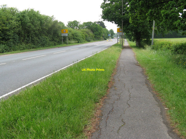 Photo 6"x4" Approach to Sayers Common Albourne c2010