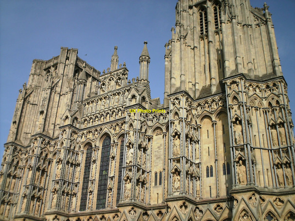 Photo 6"x4" West Front, Wells Cathedral Wells c2007