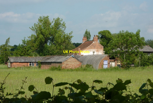 Photo 6"x4" Meadow Farm seen over the hedge Retford c2010