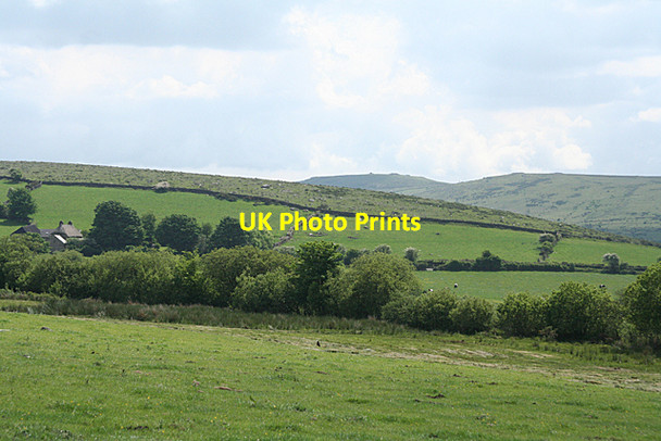 Photo 6"x4" Widecombe in the Moor: towards Rowden Higher Dunstone c2010