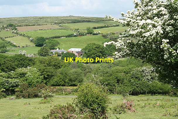 Photo 6"x4" Widecombe in the Moor: towards East Shallowford Higher Dunstone c2010