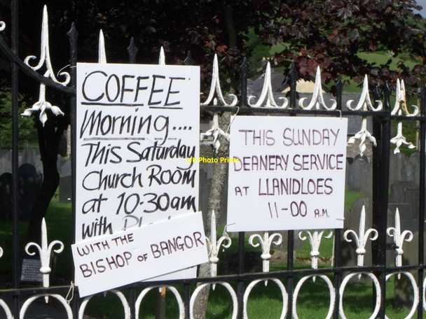 Photo 6"x4" Church signs at Carno, Powys Carno\/SN9596 c2010