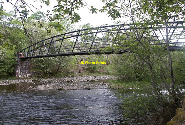 Photo 6"x4" Footbridge (disused) over the Garry at Invergarry Invergarry c2010