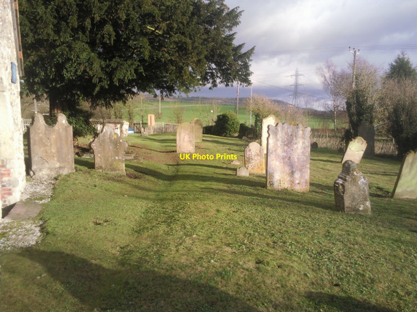 Photo 6"x4" In the churchyard of Burham Old Church Burham Court c2010