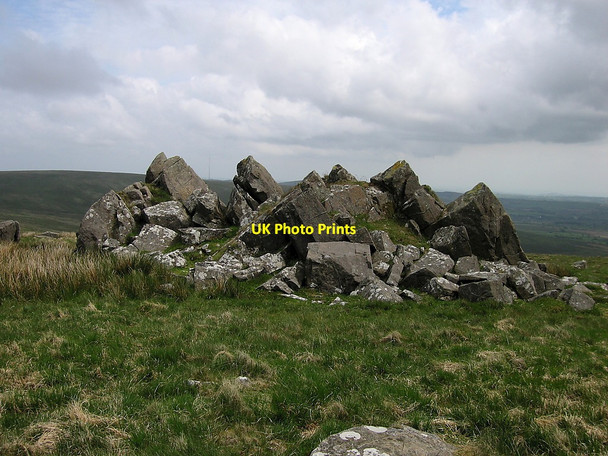 Photo 6"x4" Fake stone circle Tafarn-y-bwlch c2010