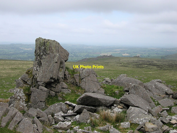 Photo 6"x4" Rock outcrops near Carn Bica Caermeini c2010