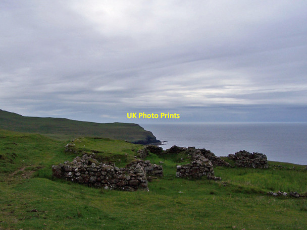 Photo 6"x4" Ruins at Ramasaig Ramasaig c2010
