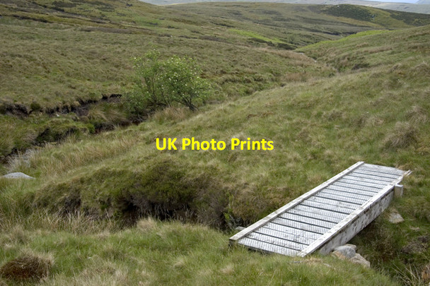 Photo 6"x4" Footbridge over side beck Brown Syke\/SD6356 c2010