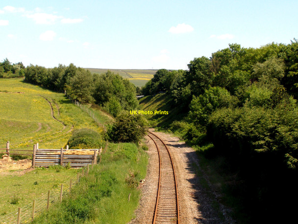 Photo 6"x4" Railway towards Oldham Milnrow c2010
