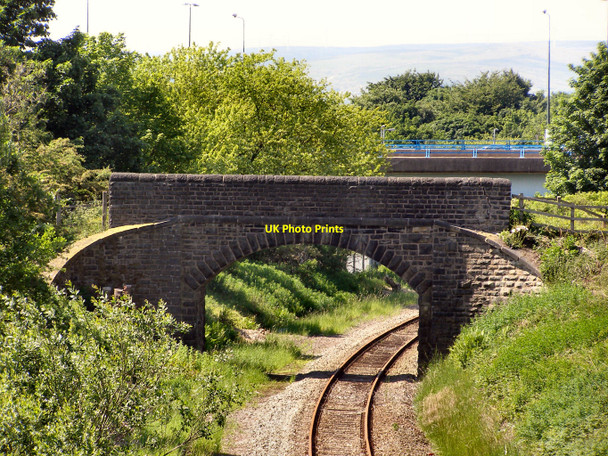 Photo 6"x4" Railway towards Milnrow Milnrow c2010