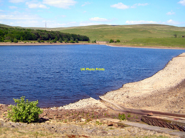 Photo 6"x4" Piethorne Reservoir Rough Bank\/SD9412 c2010