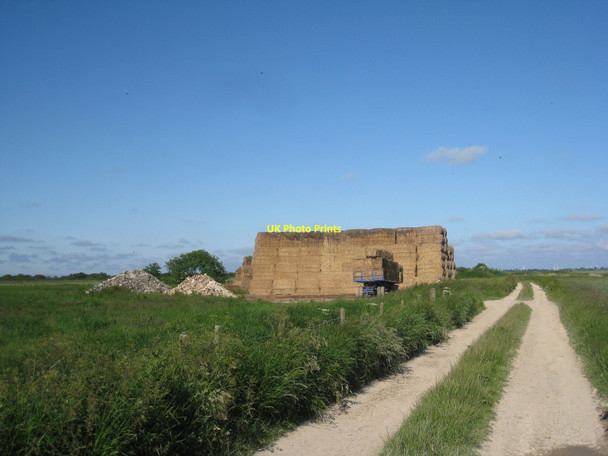 Photo 6"x4" Strawstack at Habertoft Habertoft c2010