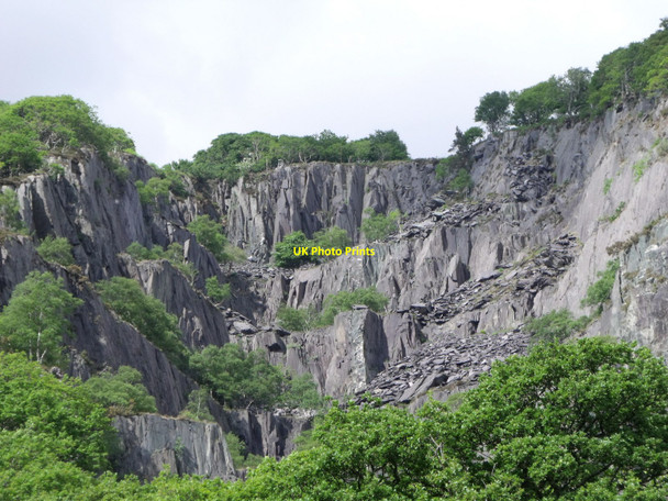 Photo 6"x4" Remains of slate quarries at Llanberis Llanberis c2010