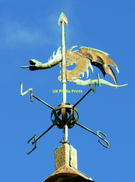 Photo 6"x4" Weathervane, Church of St Michael and All Angels, Harnhill Ampney Crucis c2010