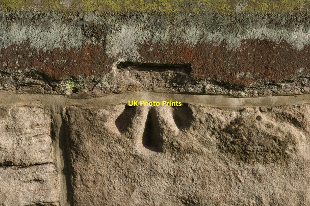 Photo 6"x4" Cut Bench Mark, St Peter's Church Sicklinghall c2010