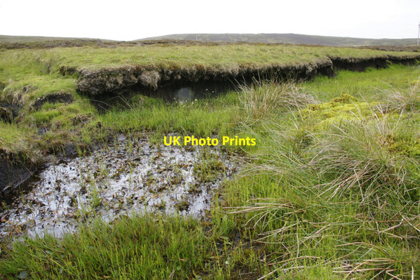 Photo 6"x4" Peaty burn, north of Sandy Loch, Lerwick Uppersound c2010
