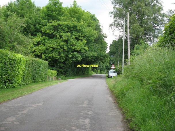 Photo 6"x4" Knowle Lane north to its junction with the A22 Palehouse Common c2010