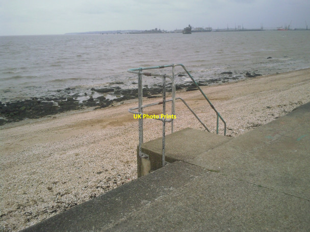 Photo 6"x4" Grain Tower and Sheerness from Grain seafront Sheerness c2010