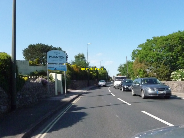 Photo 6"x4" Paignton : Dartmouth Road & Paignton Sign Broadsands c2010