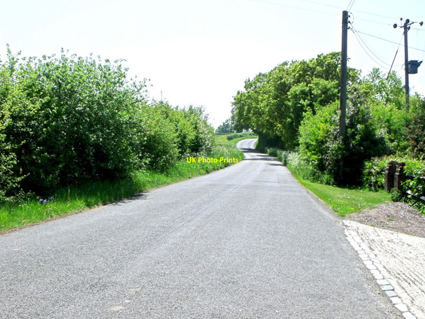Photo 6"x4" Road south of Chalvington, East Sussex Chalvington c2010