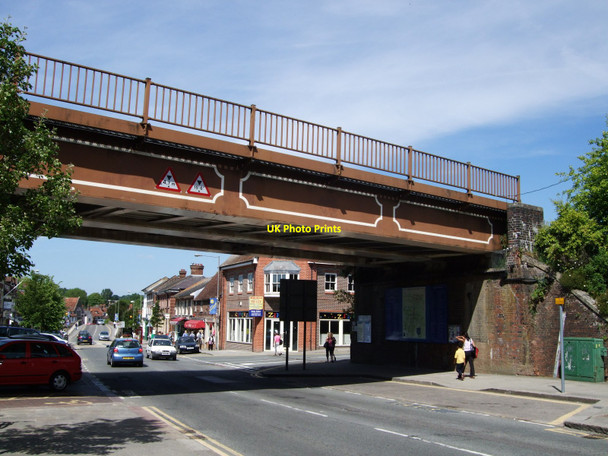Photo 6"x4" Rail Bridge over Hungerford High Street Hungerford\/SU3368 c2010