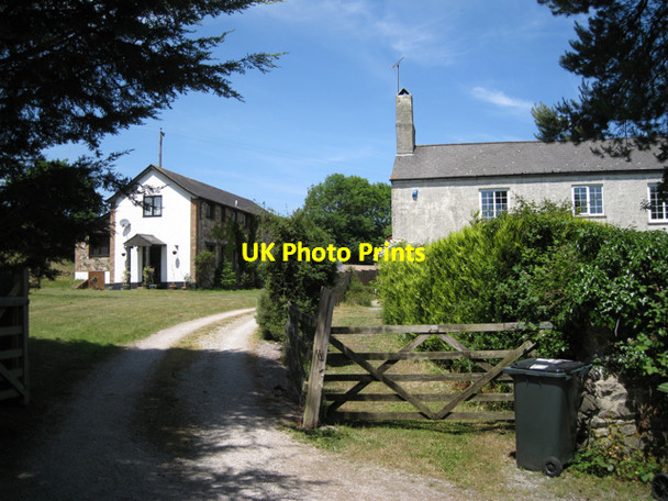 Photo 6"x4" Higher Lake Barn and Higher Lake House Ashburton c2010
