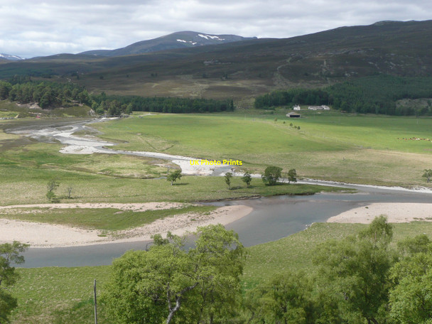 Photo 6"x4" Confluence of Quoich Water and River Dee Allanaquoich c2010