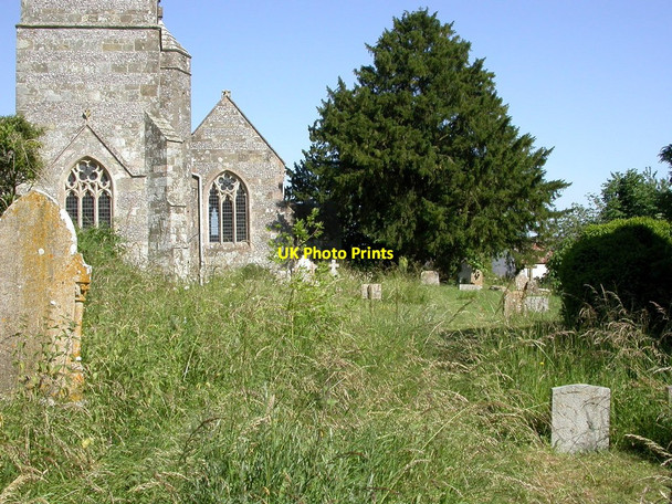 Photo 6"x4" Sixpenny Handley, churchyard Sixpenny Handley c2010