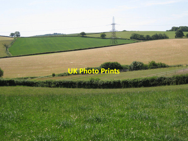 Photo 6"x4" Fields below East Down Wotton Cross\/SX8069 c2010