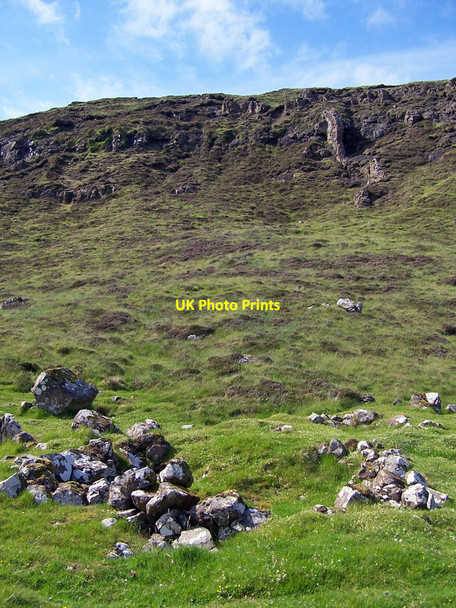 Photo 6"x4" Shielings on Ben Idrigill Flossnan c2010