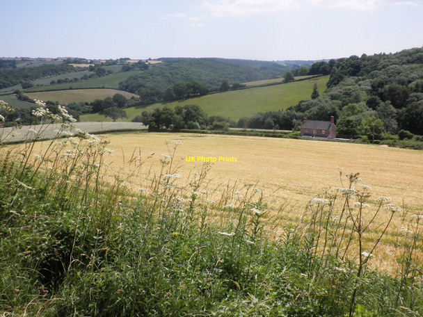 Photo 6"x4" View over the fields near Posbury Venny Tedburn c2010