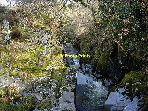 Photo 6"x4" Afon Mynach Devil's Bridge\/Pontarfynach c2000