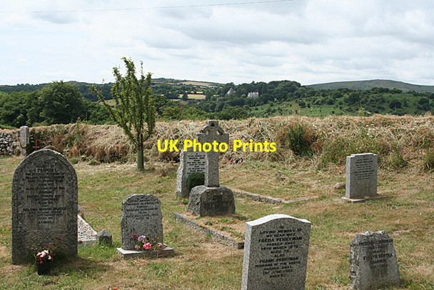 Photo 6"x4" Buckland in the Moor: St Peter's churchyard Higher Dunstone c2010