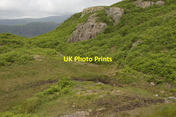 Photo 6"x4" Track to Low Birker tarn Boot c2010