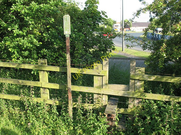 Photo 6"x4" Overgrown stile Skipton c2009