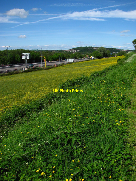 Photo 6"x4" Motorway near Ynysyfro High Cross\/ST2888 c2010